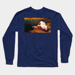 Calypso's Isle - Herbert James Draper Long Sleeve T-Shirt